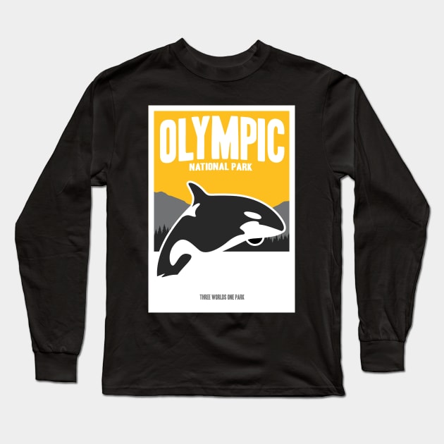 Olympic National Park Washington Apparel Long Sleeve T-Shirt by Terrybogard97